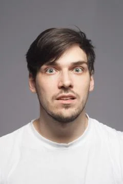 Amazed young man. Stock Photos