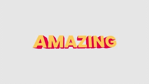 Amazing 3D bouncing text animation Stock Footage 330454288