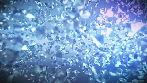An amazing 3d rendering of a huge heap of multifaceted diamonds shining with  Stock Illustration