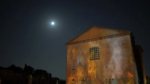 Amazing 3D visualization of historical facts of Rome, Italy Stock Footage 122334605