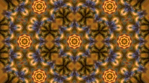 Amazing abstract kaleidoscopic multicolor pattern with round eight structure Stock Footage 66513054