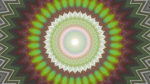 Amazing abstract multicolored kaleidoscopic pattern with concentric structure. Stock Footage 48787262
