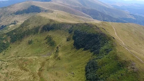 Amazing Aerial:  Mountain Range Stock Footage 84883013