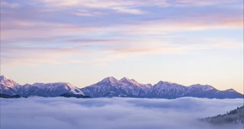 Amazing and dramatic time lapse of cloud inversion Stock Footage 166880285
