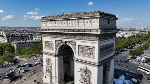 Amazing Arc de Triomphe at Paris Island of France France. 写真素材