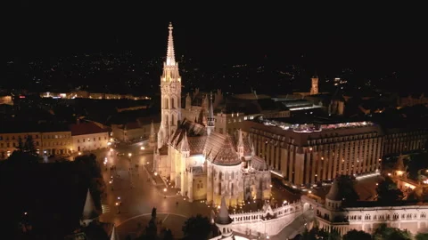 Amazing architecture at night Stock Footage 277706185