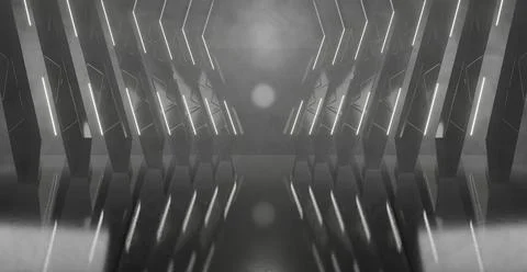 Amazing Artificial Intelligence Empty Cinematic Volumetrics Light Grey Clean  Иллюстрация