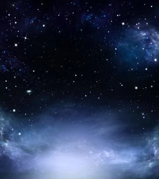 Amazing background of the night sky Stock Illustration
