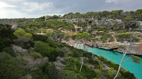Amazing beach in Mallorca Stock Footage 66339372