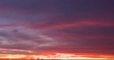 Amazing Beautiful dramatic sunrise on beach beautiful Low angle view Stock Footage 172385601