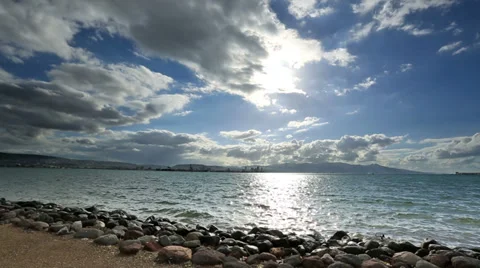 Amazing beauty clean clouds time lapse Stock Footage 34298613