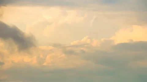 Amazing big clouds fast motion in sunset timelapse 動画素材 72154402