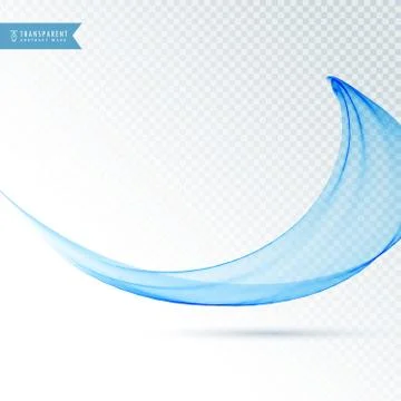Amazing blue vector wave background Stock Illustration