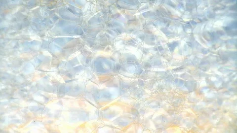 Amazing bubbly background pattern with orange ink Stock Footage 125959302