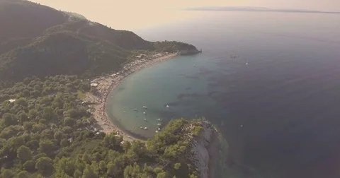 Amazing camping in Greece Video stock 80631205