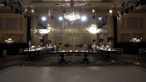 Amazing candles burning on the table Stock Footage 128947743