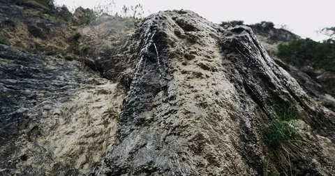 Amazing cascade close-up. Slow Motion Stock Footage 83266180