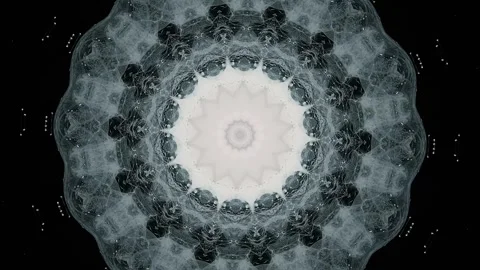 Amazing circular meditative mandala pattern Video stock 318068538
