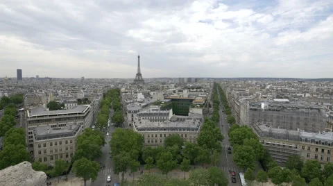 Amazing cityscape of Paris Stock Footage 59866517