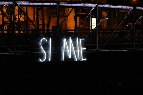 Amazing close up of the text si mieClose up of si mie Stock Photos