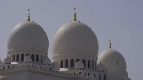Amazing Close up views of Mosque Dome in United Arab Emirates Stock-Footage 104860319