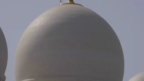 Amazing Close up views of Sheikh Zayed Mosque Dome in United Arab Emirates Stock Footage 104860503