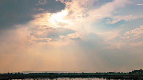Amazing Clouds Time-lapse video The huge clouds were moving as fast as life.  Stock Footage 233785592