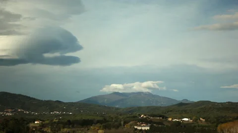 Amazing Clouds Timelapse time lapse with nature background HD weather landscape Stock Footage 37807626