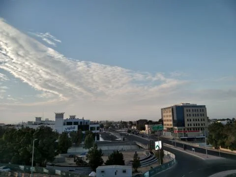 The amazing clouds view in the sky Foto stock