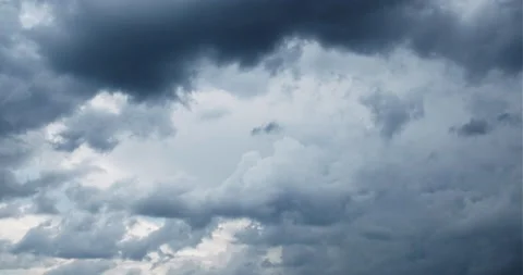 Amazing cloudscape with cumulus clouds floating in sky Stock-Footage 140326514