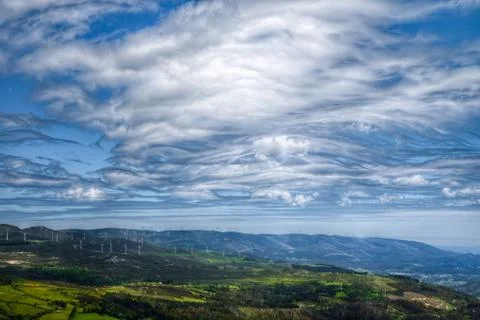 Amazing cloudy sky Stock Photos