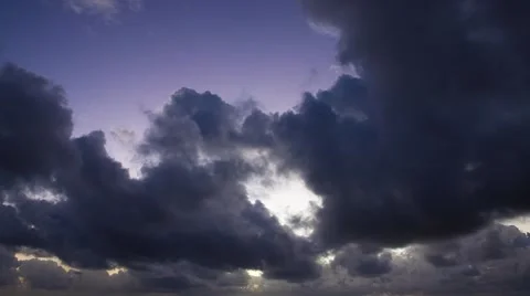 Amazing cloudy sunrise time lapse. Stock Footage 50367006