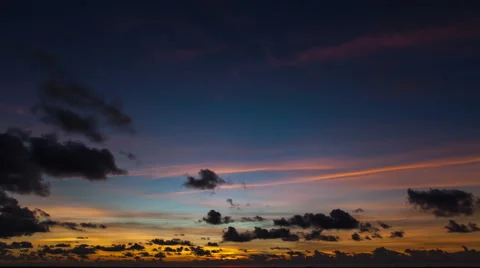 Amazing cloudy sunset time lapse Stock Footage 50609319