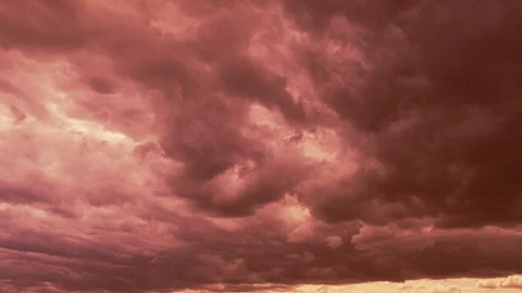 Amazing Color Effect Of Cloud Timelapse. Natural Bright Dramatic Sky Background Stock Footage 341180961