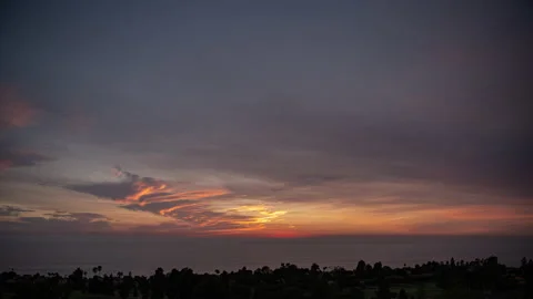 Amazing Color Sunset Stock Footage 154434771