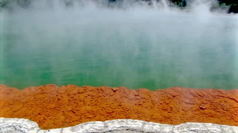 Amazing colours of Champagne Pool Stock Footage 45800757