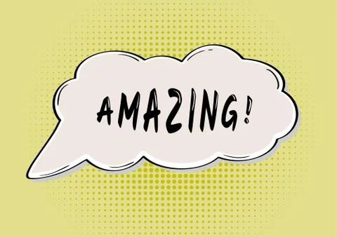 AMAZING comic bubble Stock Illustration