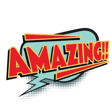 Amazing comic word 库存插图