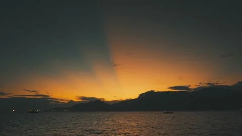 Amazing Contrast Sunset Stock Footage 150493753