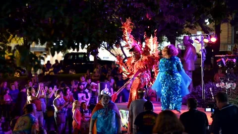 Amazing Costume in Pride Fest Performance Stock Footage 140933066