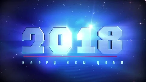 Amazing Countdown 2018 Animation Stock Footage 80039739