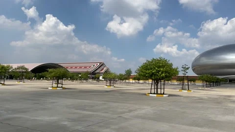 Amazing Dome at Wat Phraphuttha Saengtham in Saraburi, Thailand Stock Footage 169966267