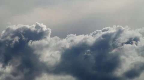Amazing dramatic view of the cloudy sky with rainbow color play. Stock Footage 39652338