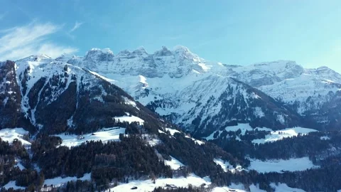 Amazing drone flight of a stunning alpine valley. Stock Footage 147481724