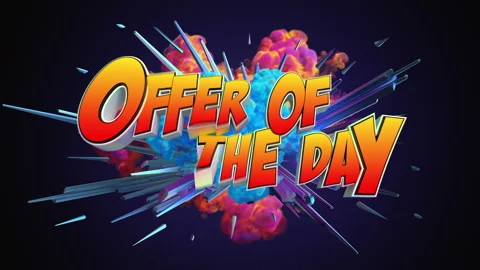 Amazing explosion animation with text Vidéo 112745423