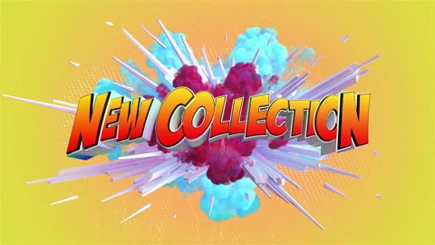 Amazing explosion animation with text Vidéo 112746441