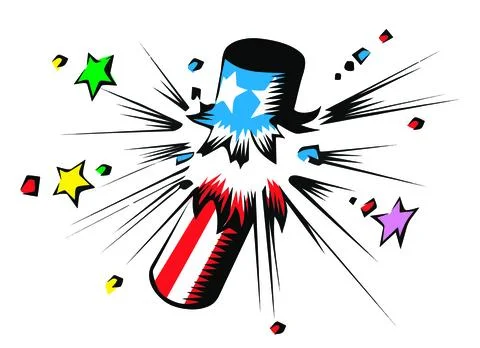 Amazing Firecracker illustrative vector design Stock Illustration