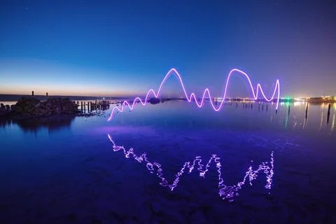 Amazing fireshow performance Stock-Fotos