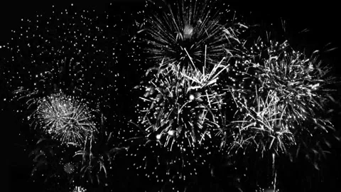 Amazing Fireworks animation 4k Loop Stock Footage 302920098