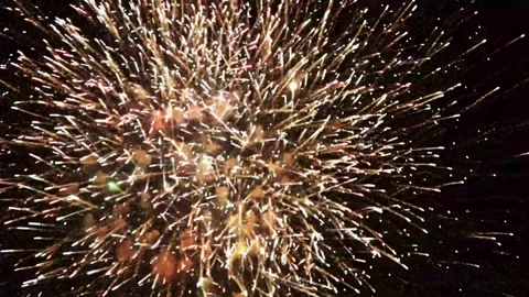 Amazing Fireworks animation 4k Loop Stockbeeldmateriaal 302920127